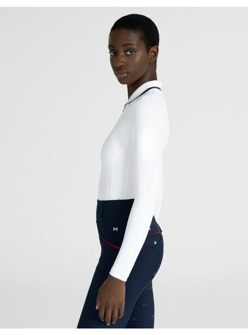 Polo Concept Manga Larga Mujer Blanco