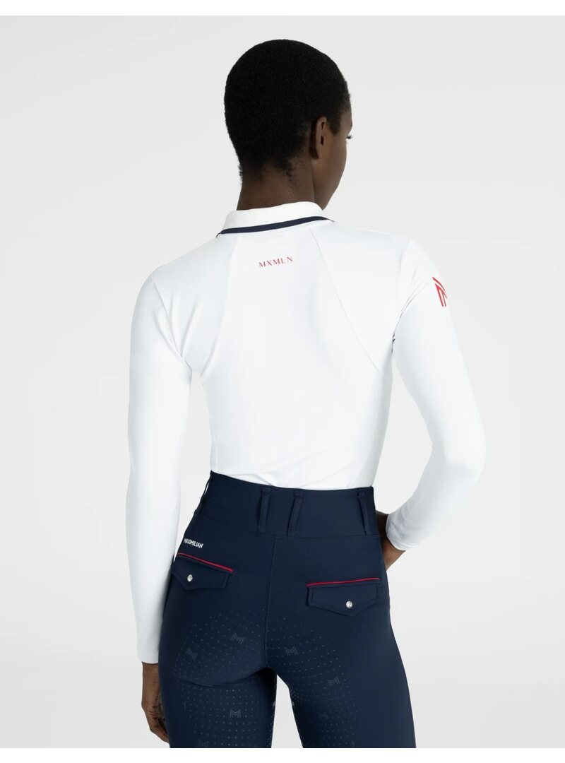 Polo Concept Manga Larga Mujer Blanco