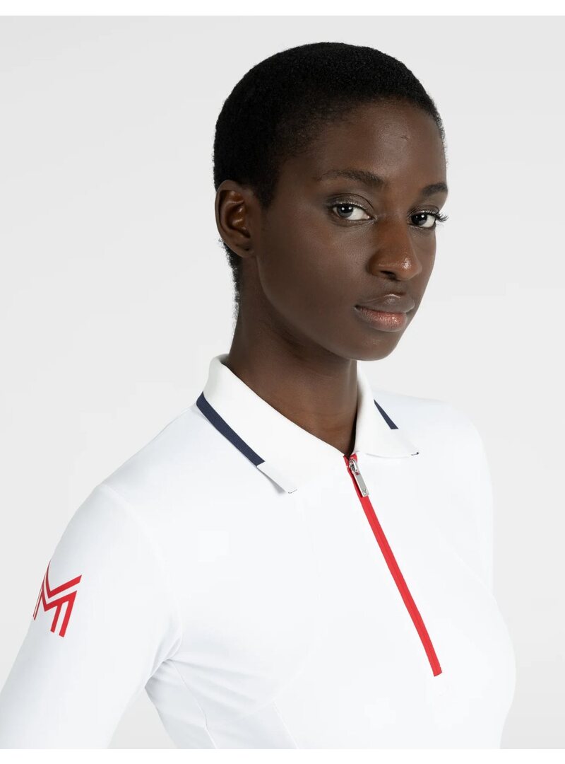 Polo Concept Manga Larga Mujer Blanco