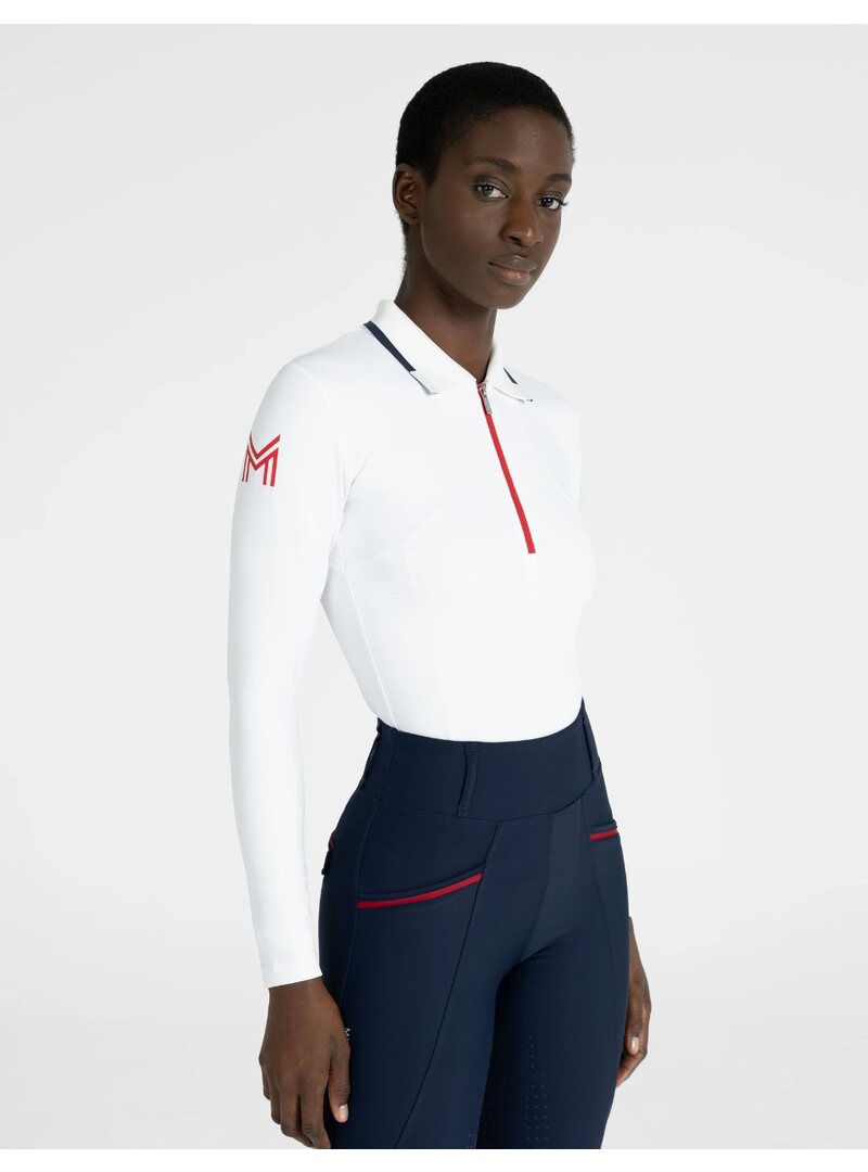 Polo Concept Manga Larga Mujer Blanco