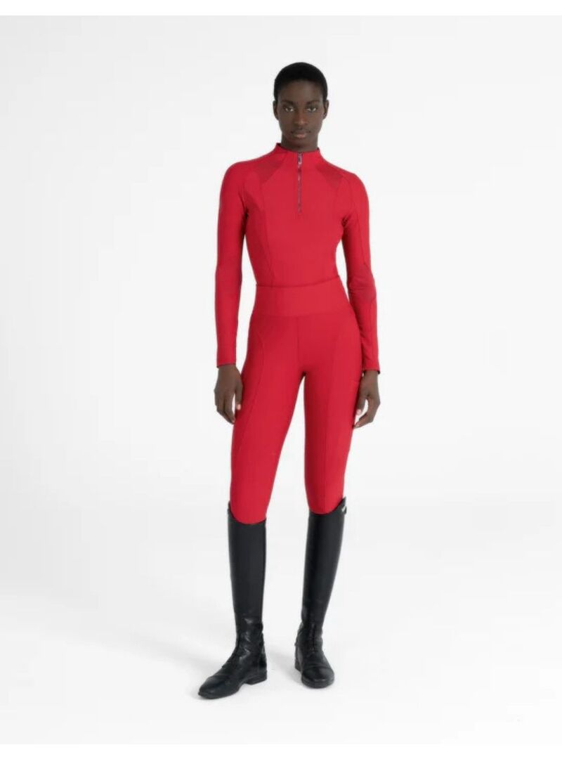 Mallas Outline Mujer Full Grip Maximilian Grenadine Rojo