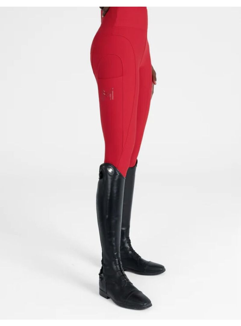 Mallas Outline Mujer Full Grip Maximilian Grenadine Rojo