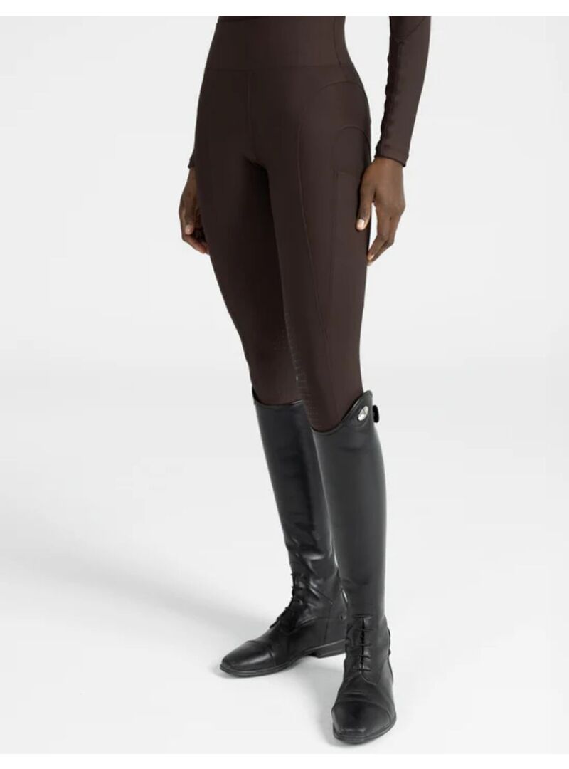 Mallas Outline Mujer Full Grip Maximilian Chocolate