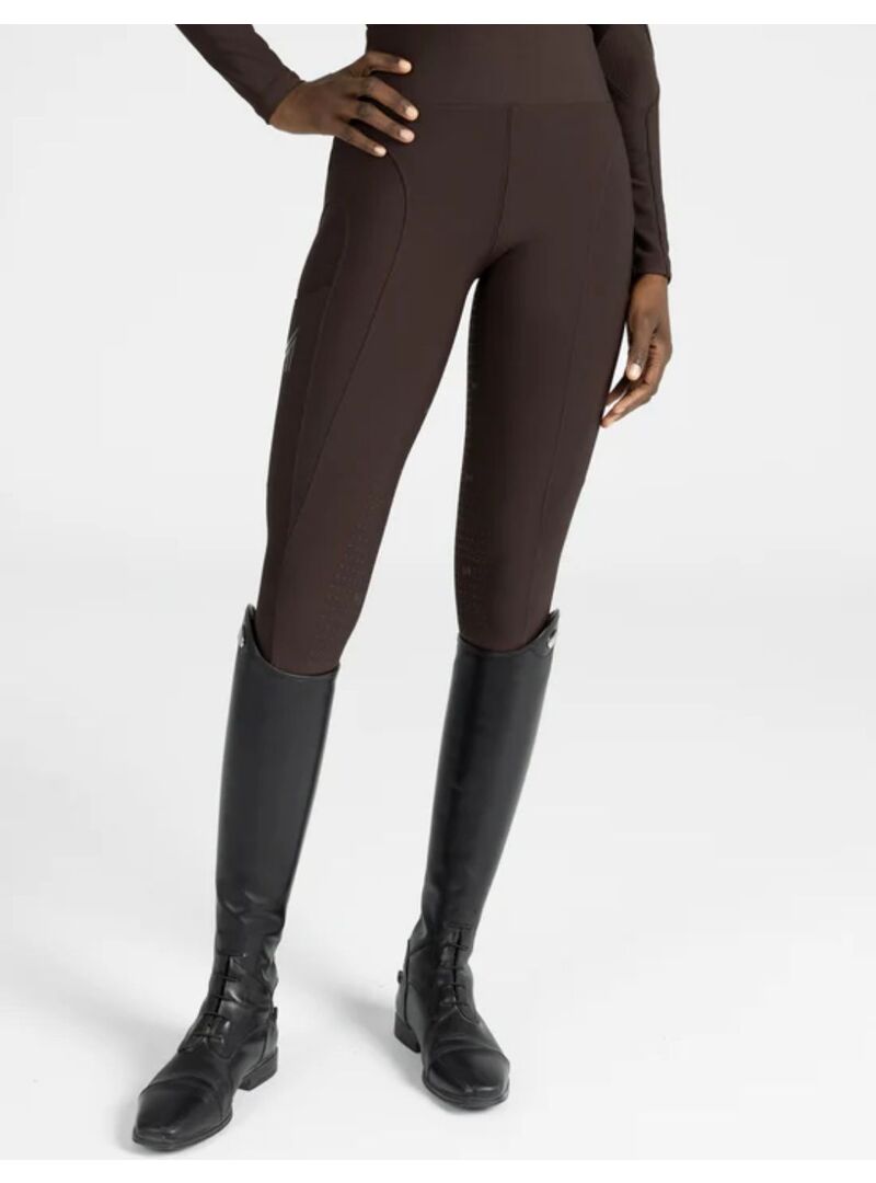 Mallas Outline Mujer Full Grip Maximilian Chocolate