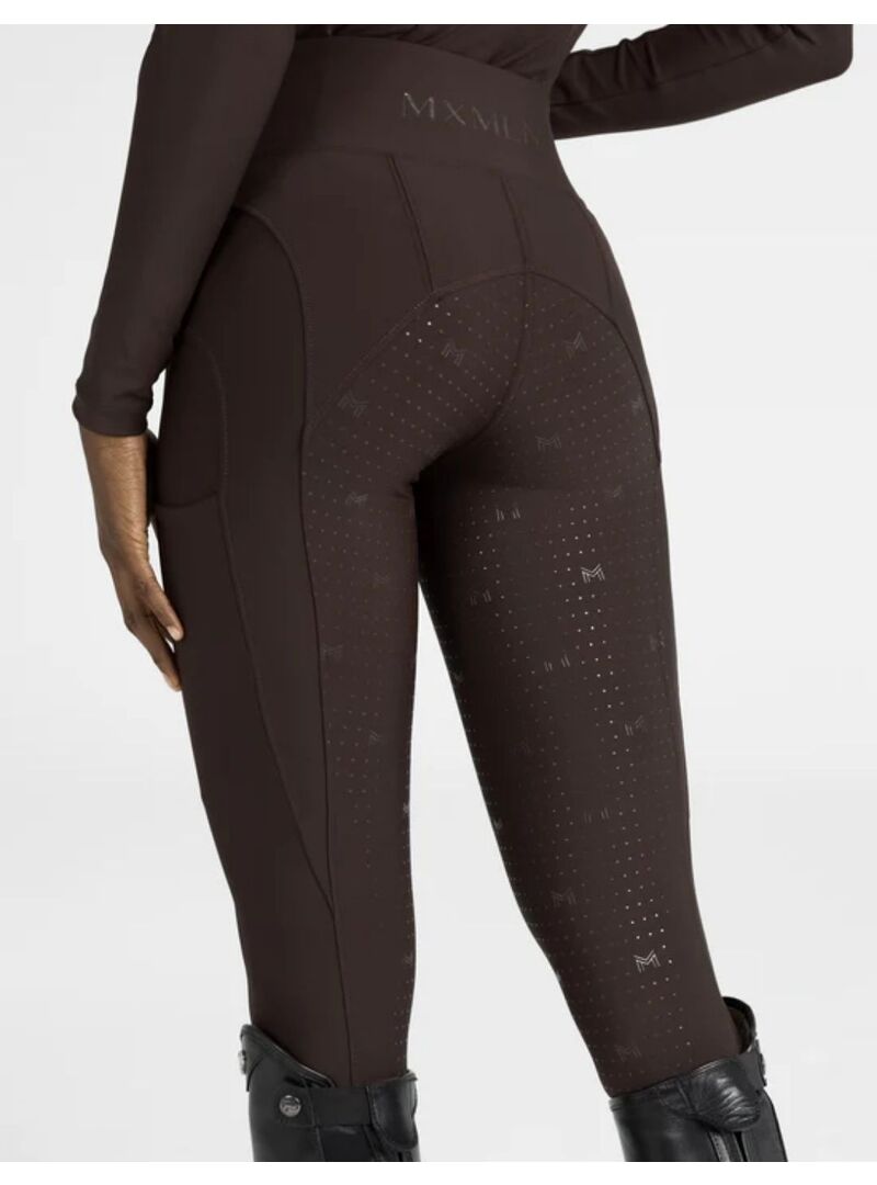 Mallas Outline Mujer Full Grip Maximilian Chocolate