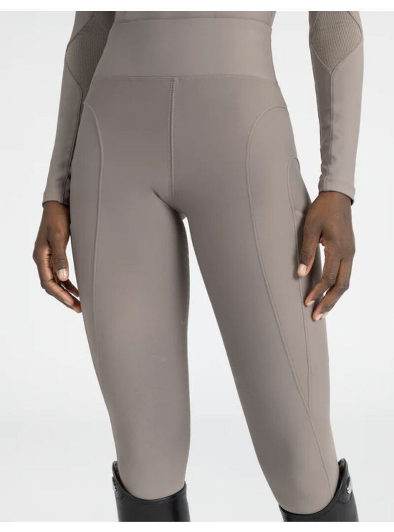 Mallas Outline Mujer Full Grip Maximilian Taupe