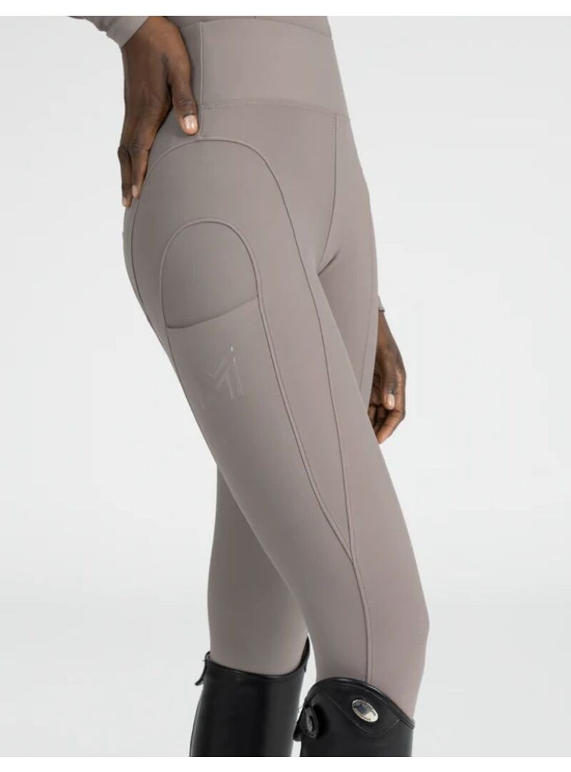 Mallas Outline Mujer Full Grip Maximilian Taupe