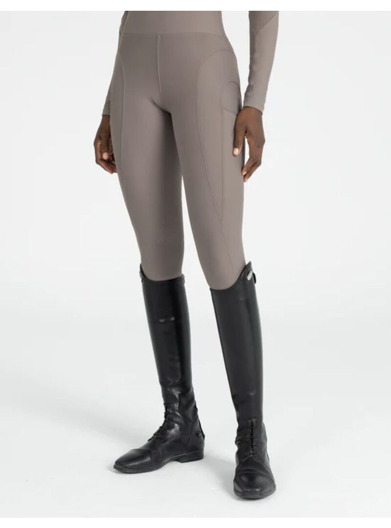 Mallas Outline Mujer Full Grip Maximilian Taupe