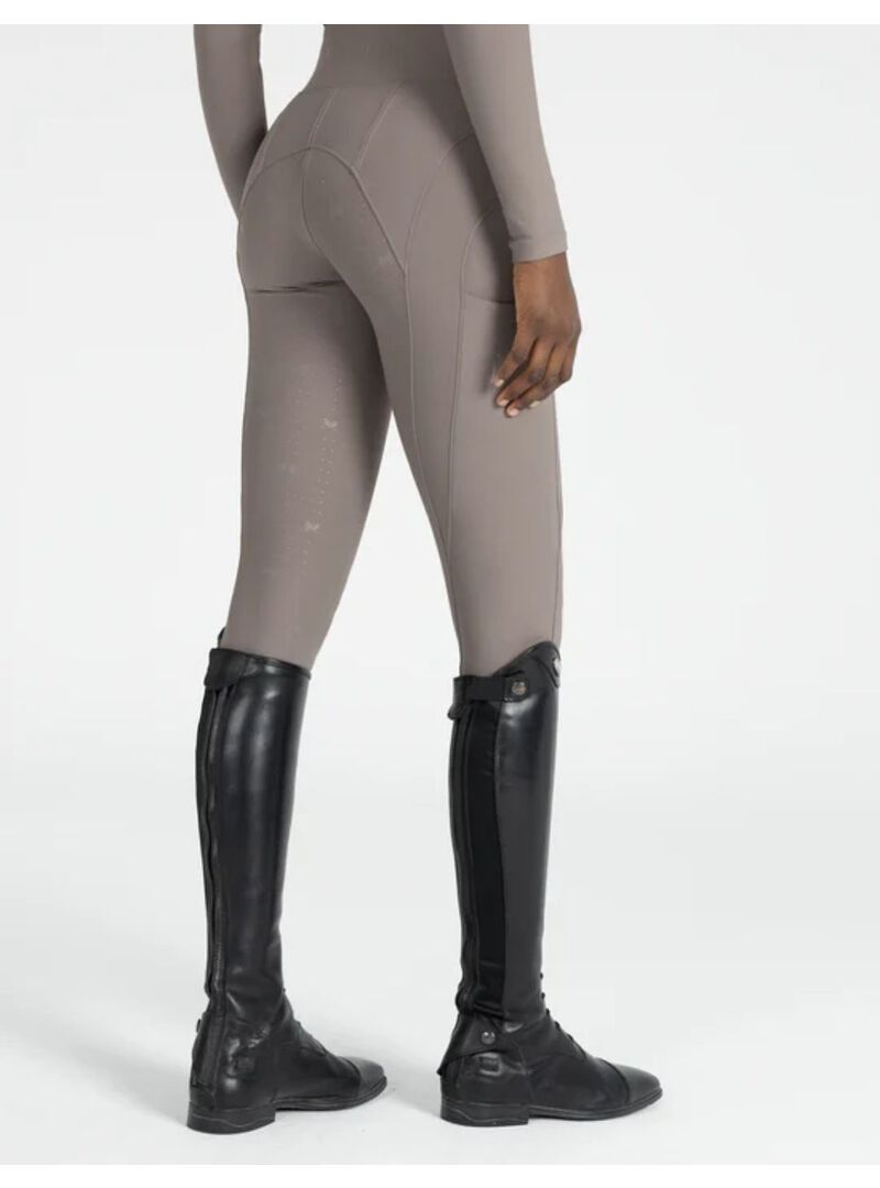 Mallas Outline Mujer Full Grip Maximilian Taupe