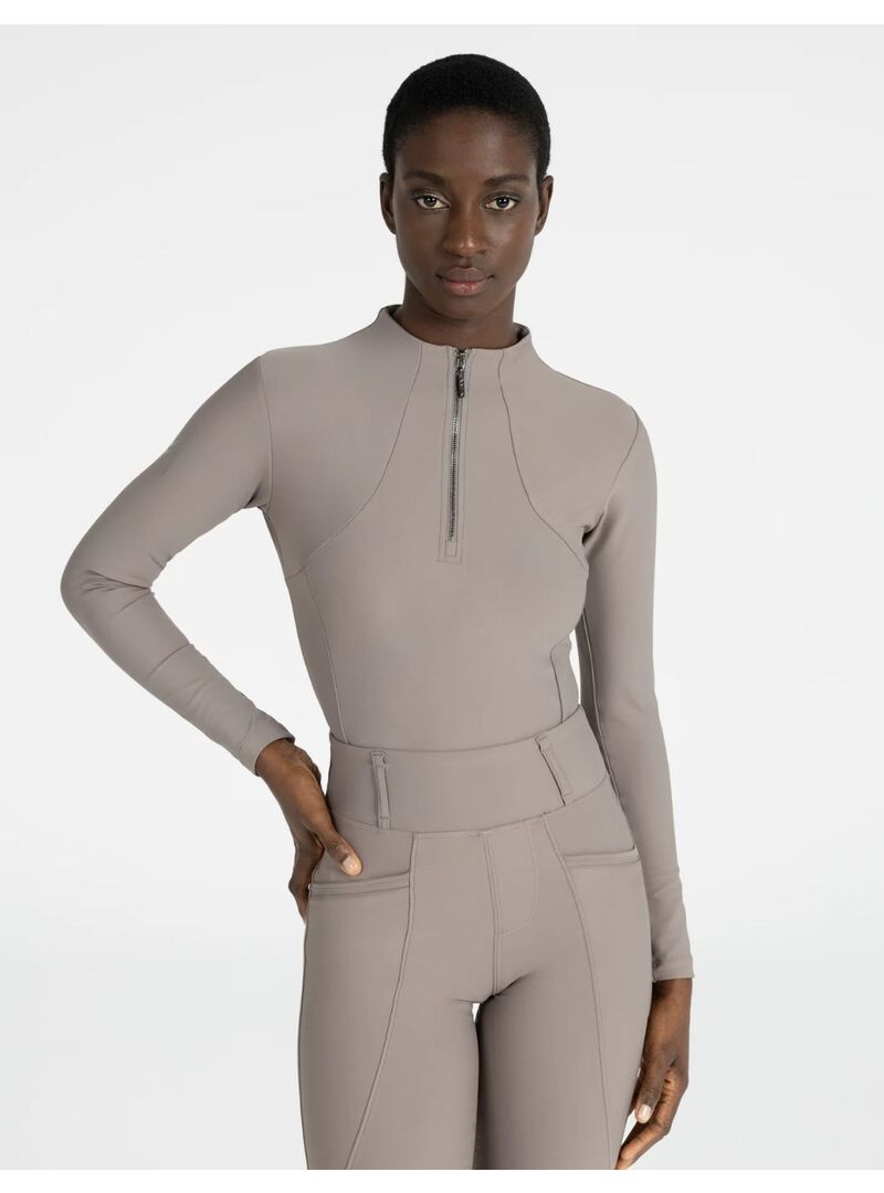 Base Layer Manga Larga Mujer Maximilian Taupe