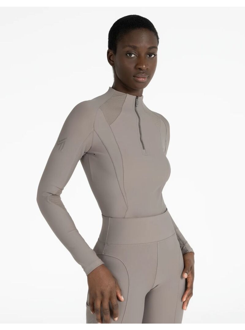Base Layer Manga Larga Frame Mujer Maximilian Taupe