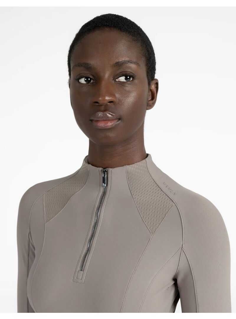 Base Layer Manga Larga Frame Mujer Maximilian Taupe