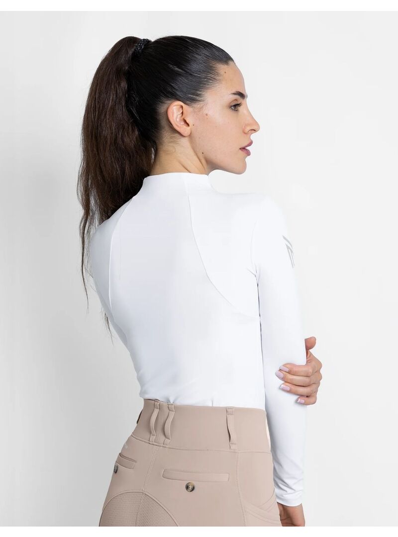 Base Layer Manga Larga Mujer Maximilian Blanco/Plateado