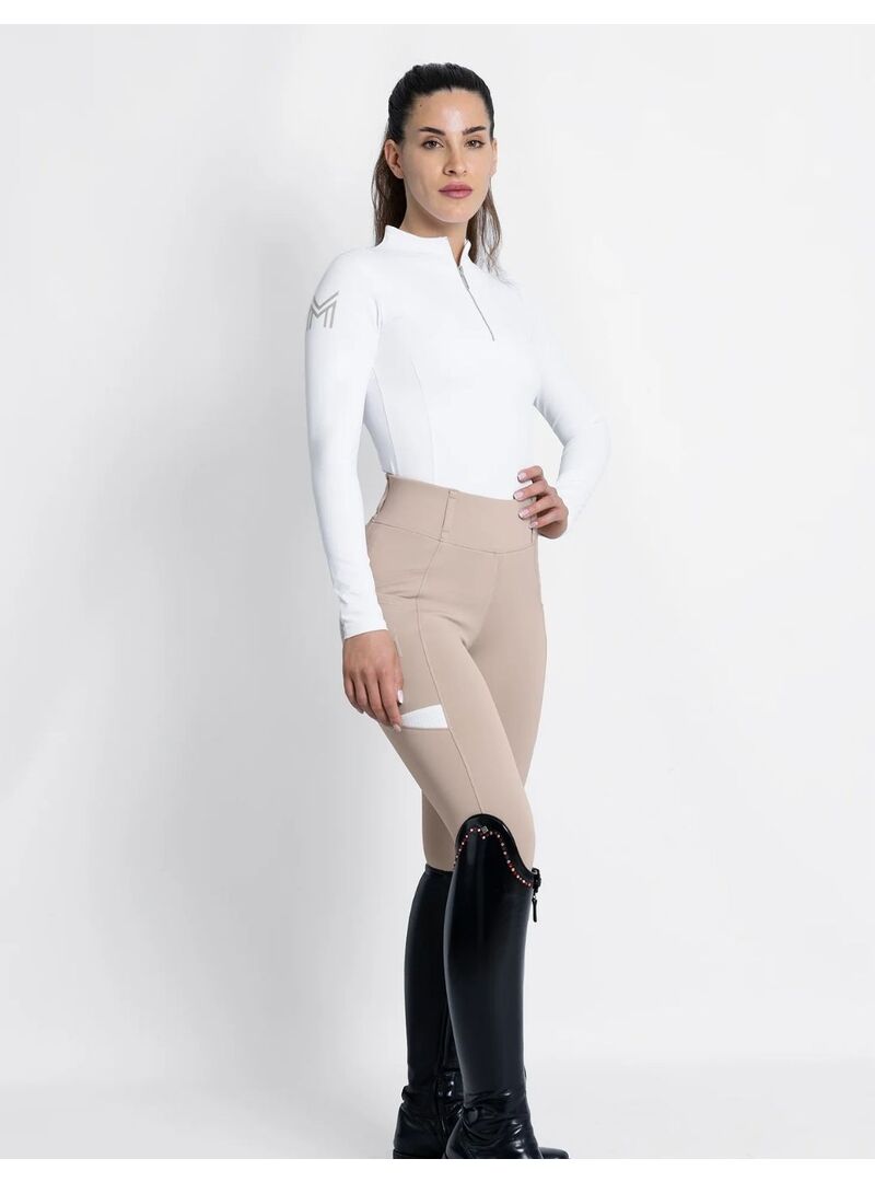 Base Layer Manga Larga Mujer Maximilian Blanco/Plateado