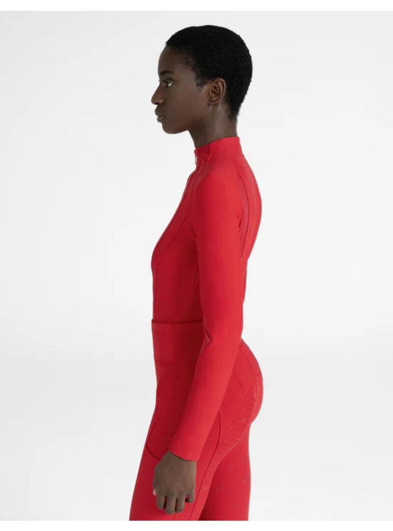Base Layer Manga Larga Frame Mujer Maximilian Grenadine Rojo