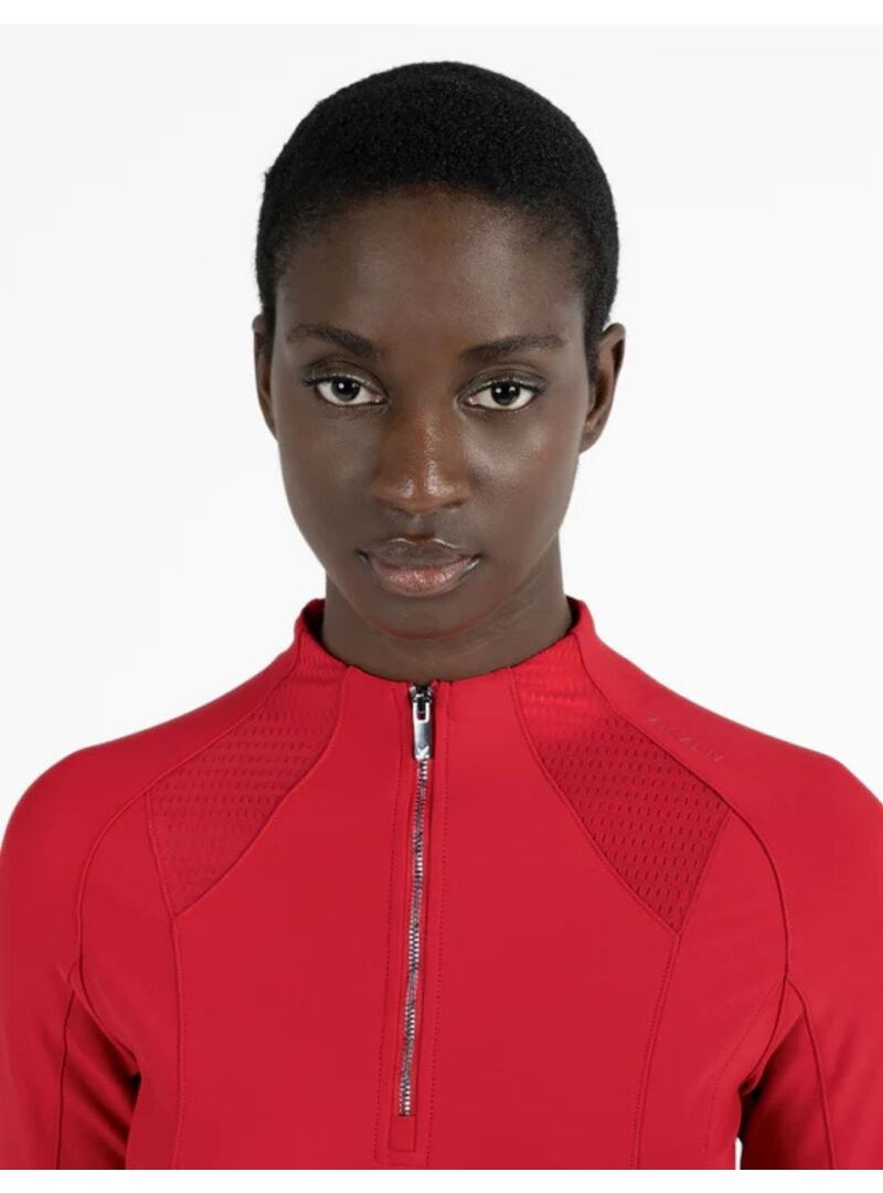 Base Layer Manga Larga Frame Mujer Maximilian Grenadine Rojo