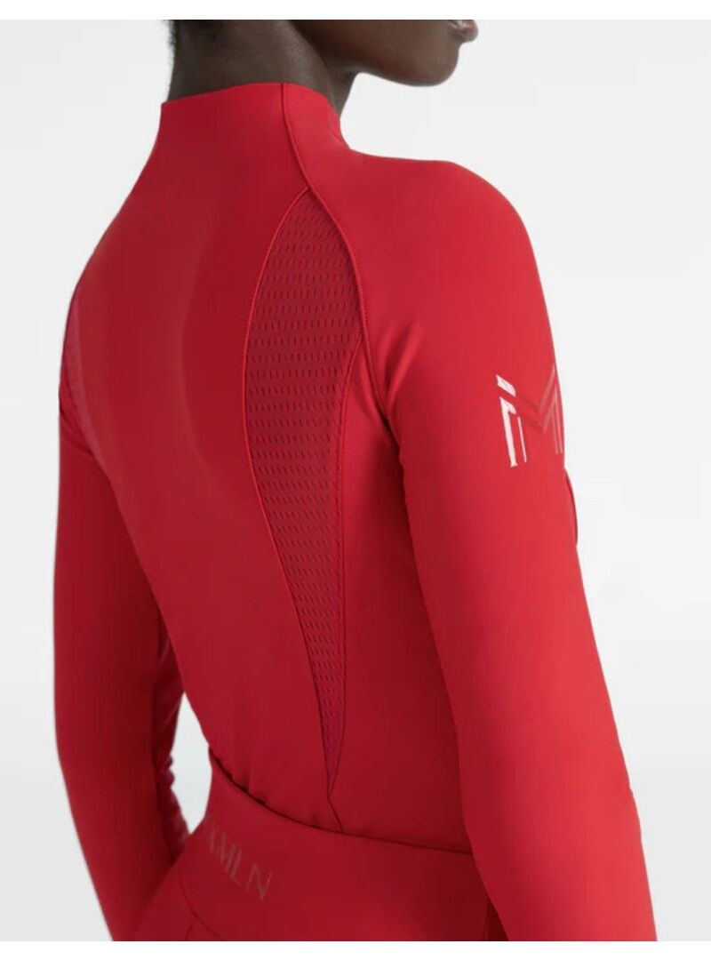 Base Layer Manga Larga Frame Mujer Maximilian Grenadine Rojo