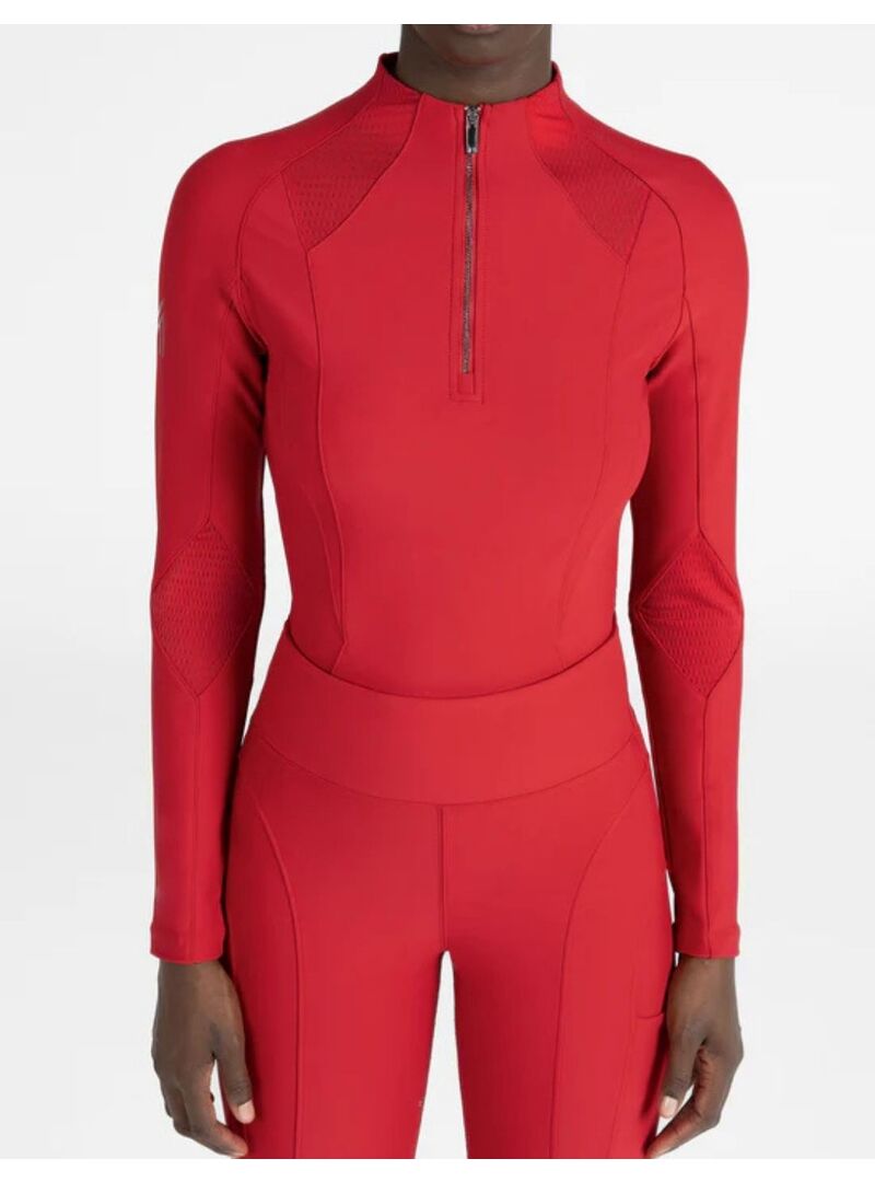 Base Layer Manga Larga Frame Mujer Maximilian Grenadine Rojo