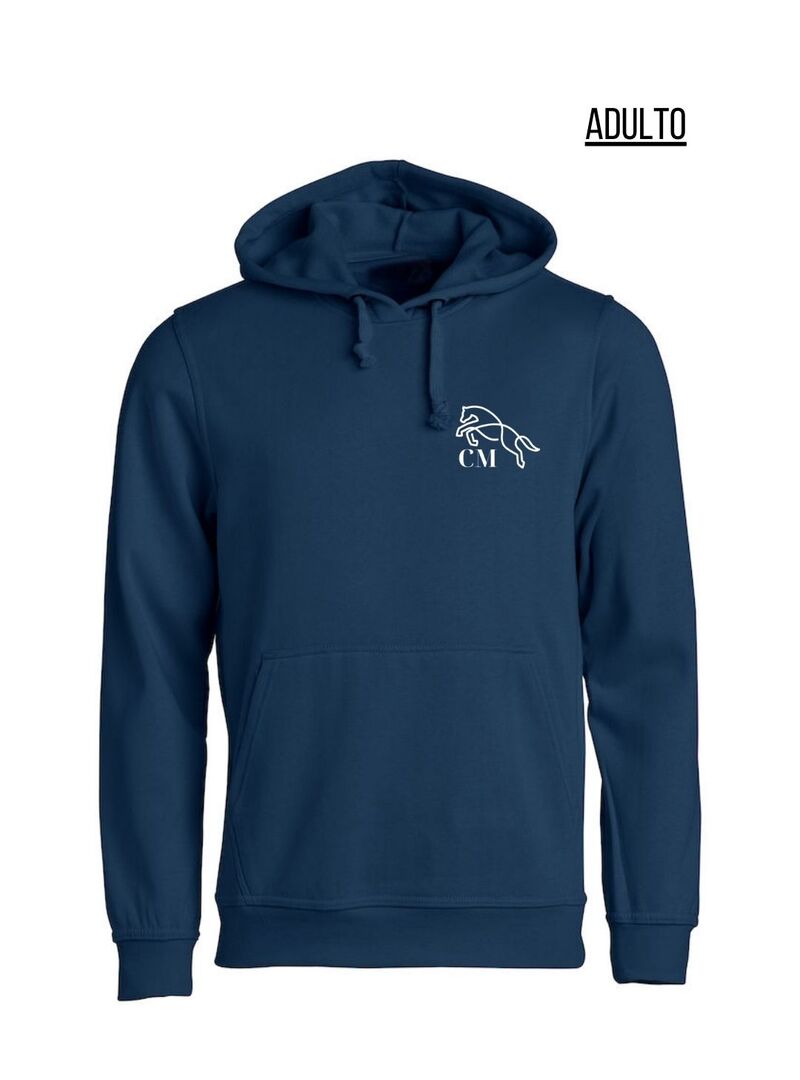 Sudadera Canguro Equipo Ecuestre CM Adulto Marino