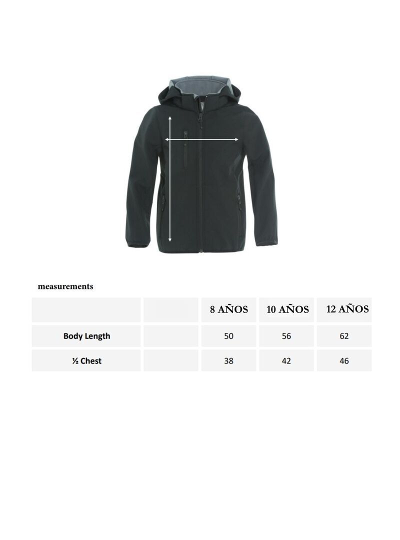 Chaqueta Softshell Junior Equipo Ecuestre CM Marino