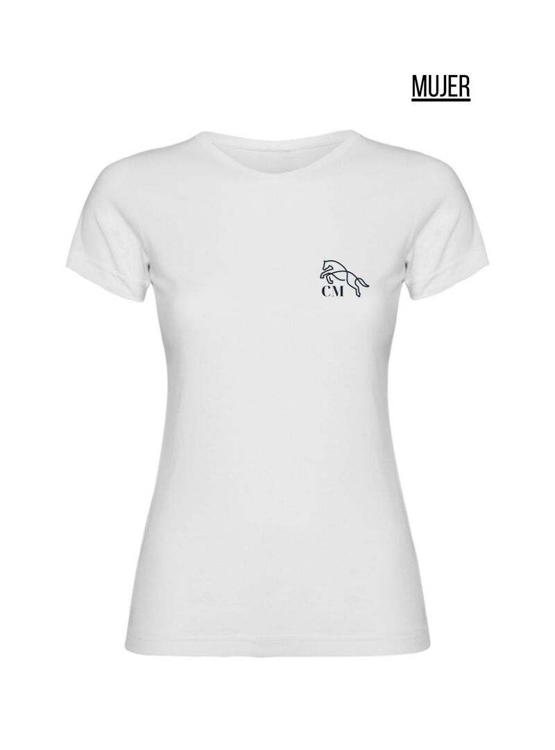 Camiseta Equipo Ecuestre CM Mujer Blanco