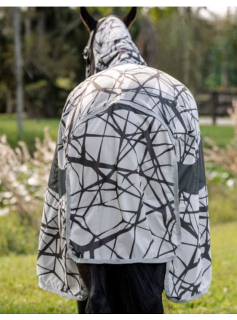 Manta Amigo Camofly Antimoscas con Cubrecuello Gris/Gris