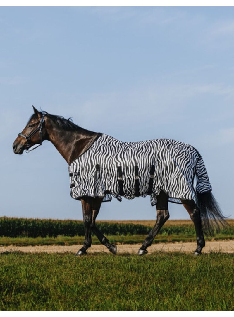 Manta Riding World Belly Mesh Zebra
