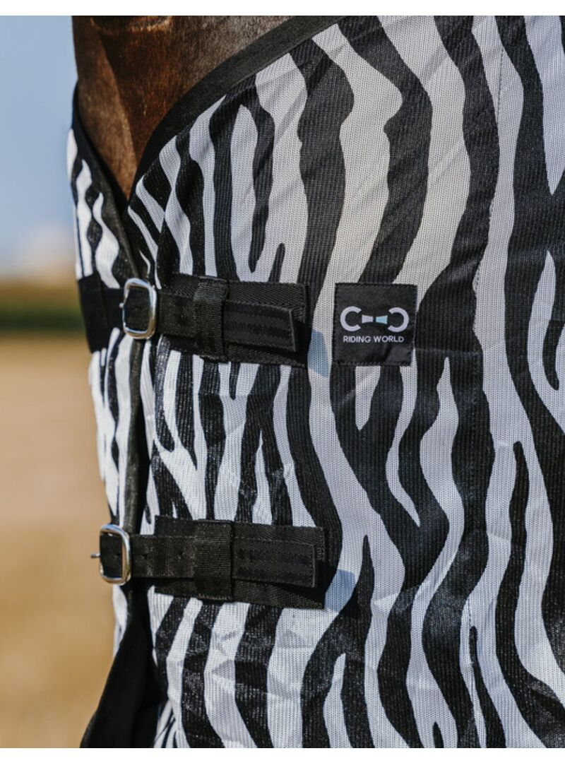Manta Riding World Belly Mesh Zebra