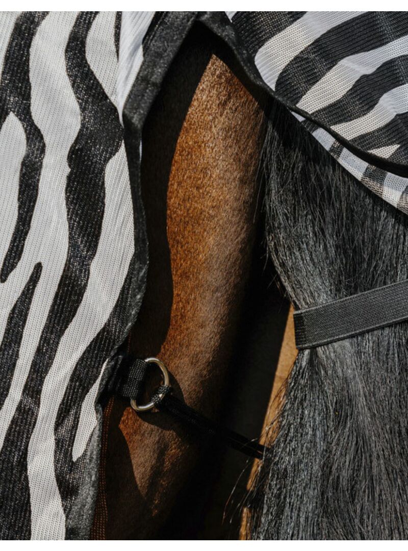 Manta Riding World Belly Mesh Zebra