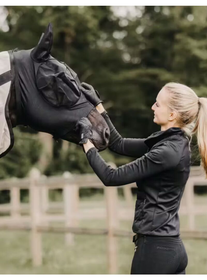 Máscara Antimoscas Fly Mask Kentucky Slim Fit Negro