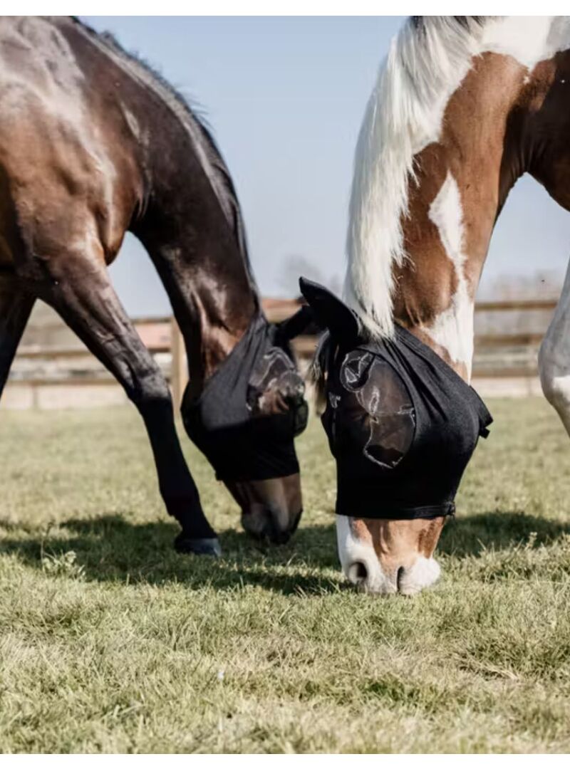 Máscara Antimoscas Fly Mask Kentucky Slim Fit Negro