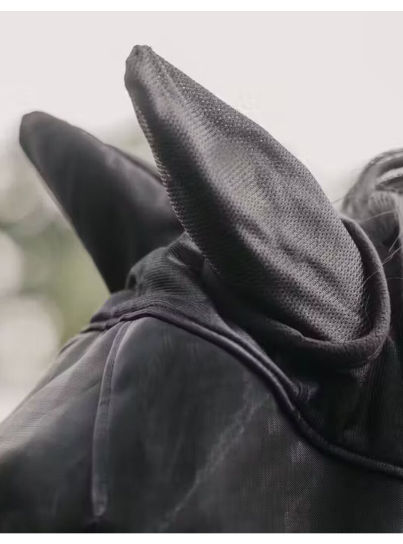 Máscara Antimoscas Fly Mask Con Orejas Kentucky Negro