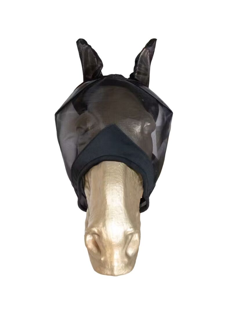 Máscara Antimoscas Fly Mask Con Orejas Kentucky Negro
