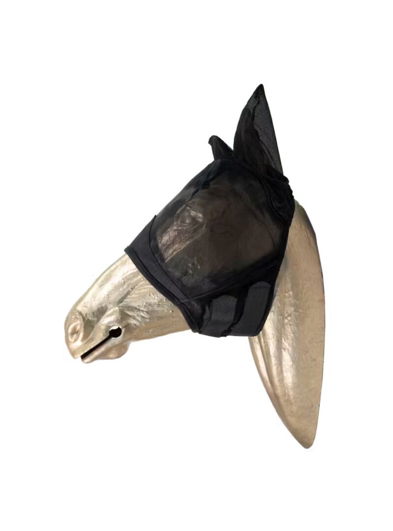 Máscara Antimoscas Fly Mask Con Orejas Kentucky Negro